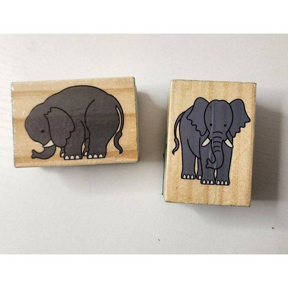 Elephant Craft Stamps, Set of 2